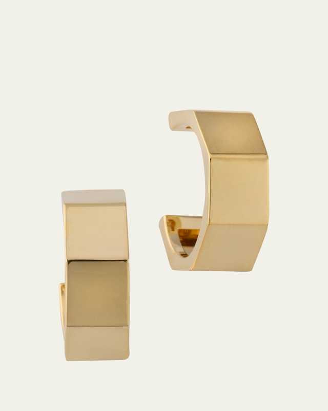 Hollow Rock Hoop Earrings, 22mm